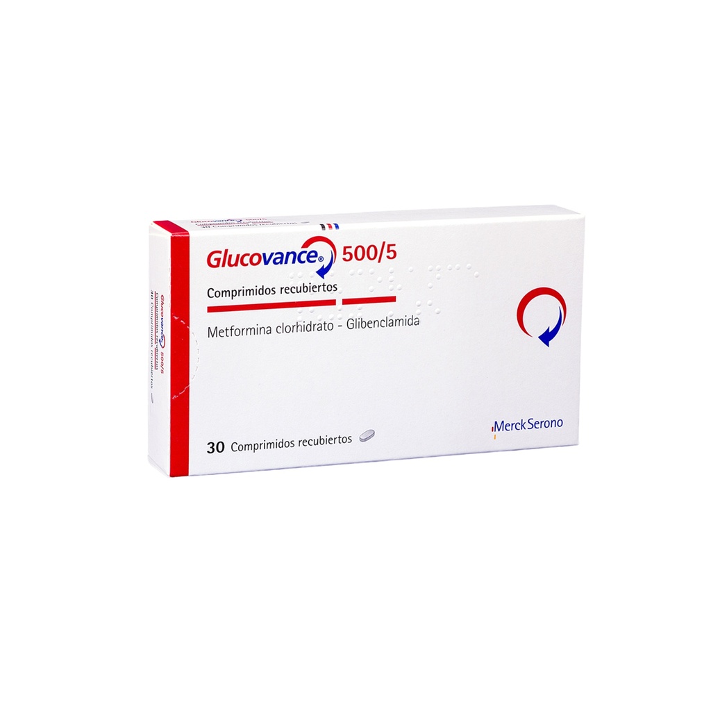 GLUCOVANCE 500/5.00 MG. x 30 TAB. Merck