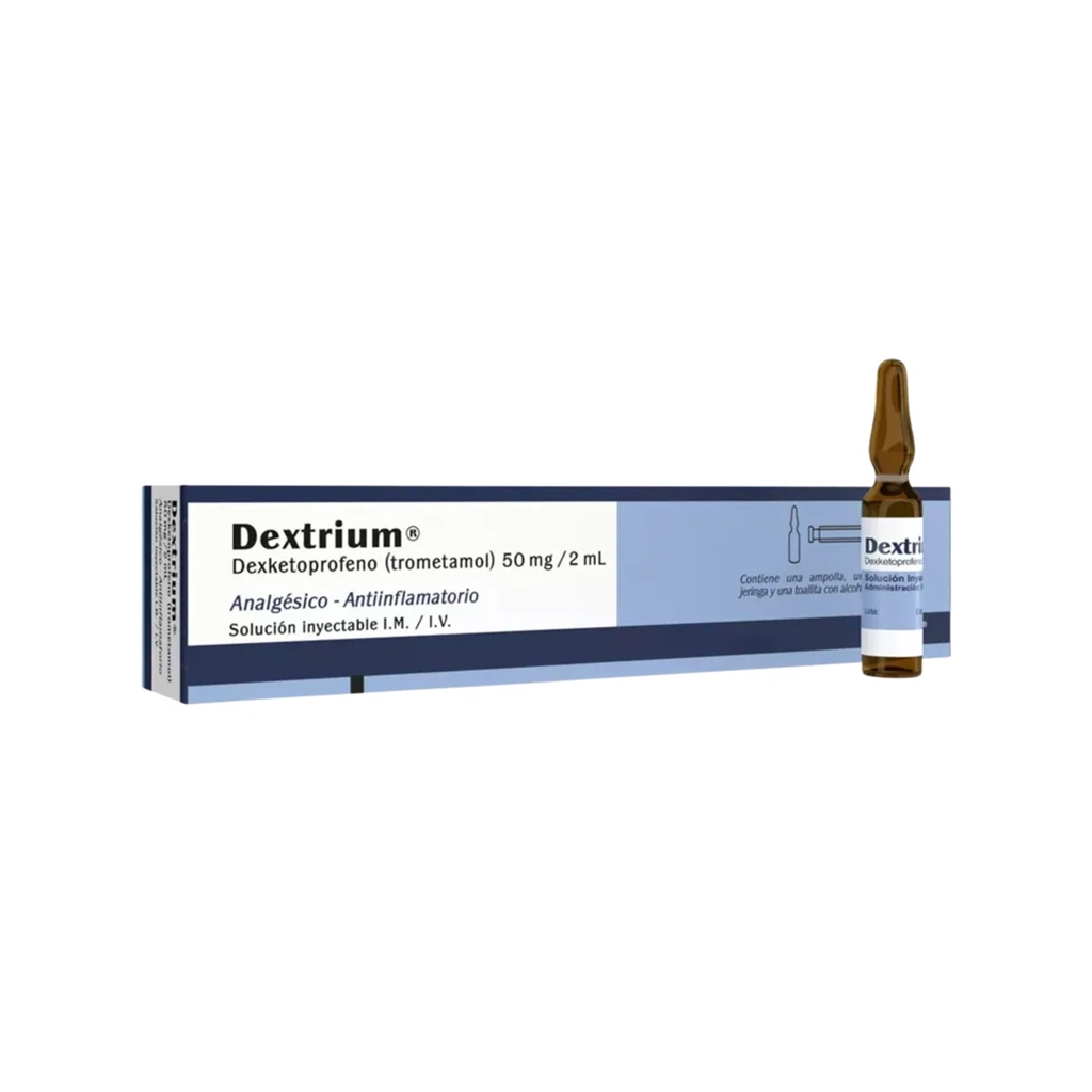 DEXTRIUM 50MG/2ML SOLUCION INYECTABLE IM/IV INDUSTRIA FARMACEUTICA, S.A.