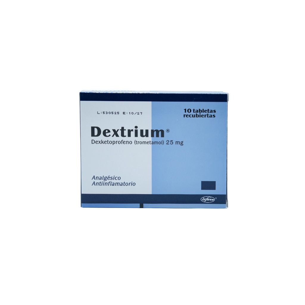 DEXTRIUM 25MG 10 TABLETAS INDUSTRIA FARMACEUTICA, S.A.