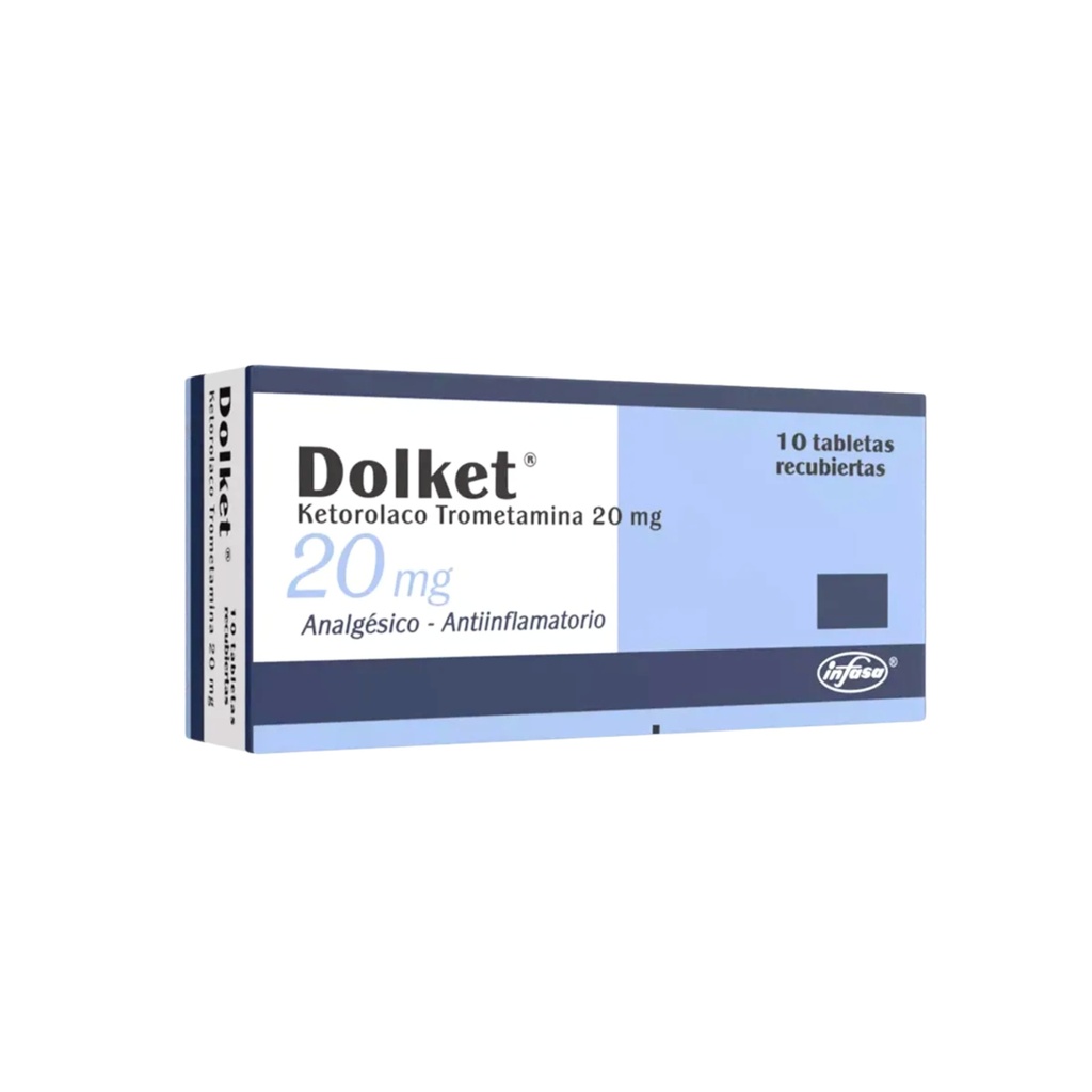 DOLKET 20 MG 10 TABLETAS RECUBIERTAS INDUSTRIA FARMACEUTICA, S.A.