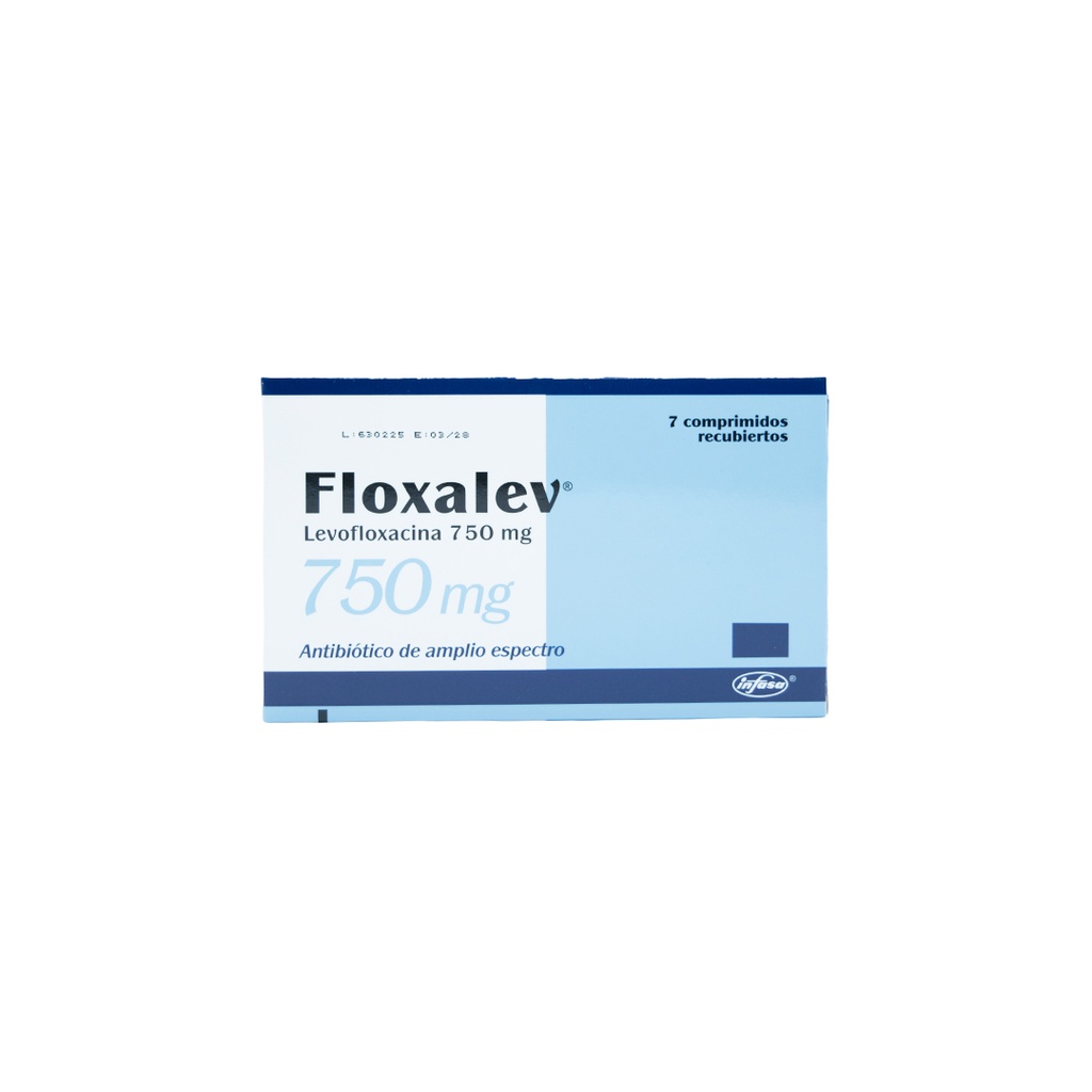 FLOXALEV 750 MG 7 TABLETAS INDUSTRIA FARMACEUTICA, S.A.