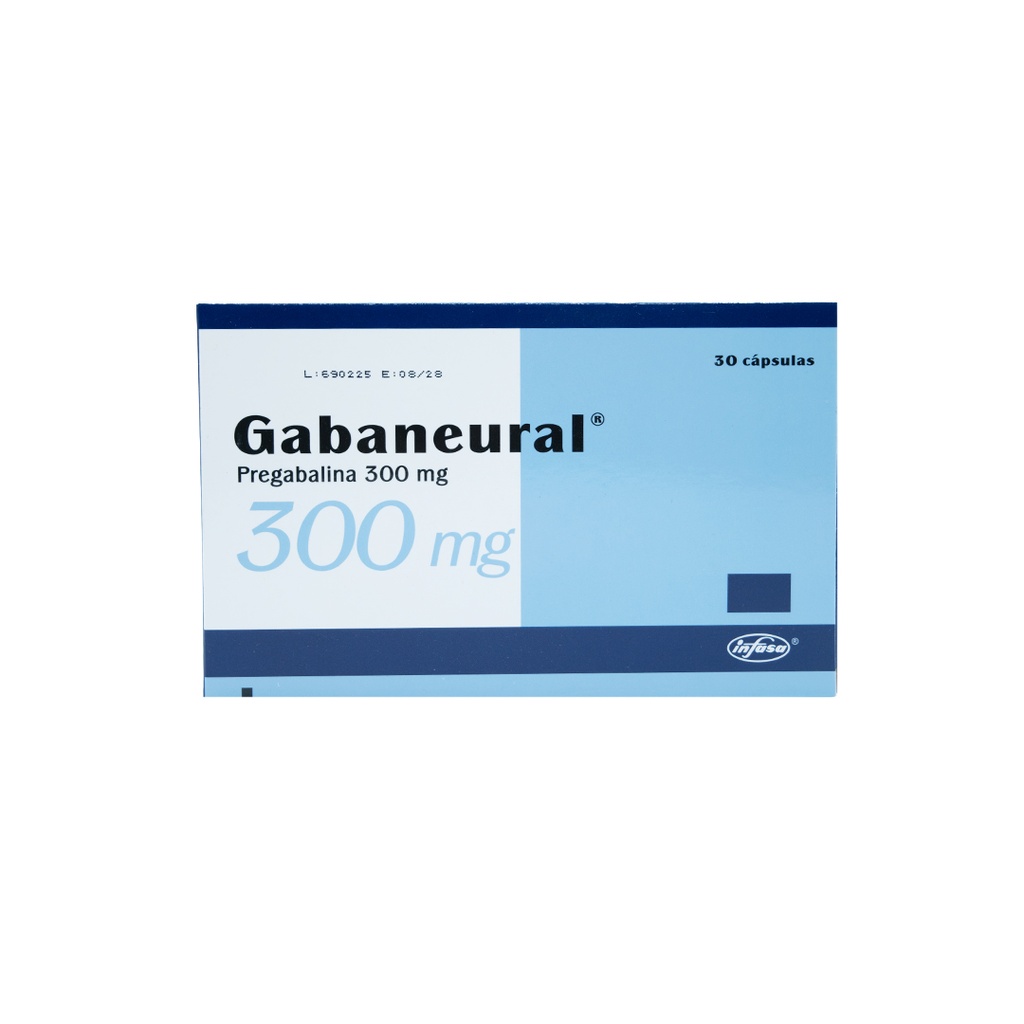 GABANEURAL 300MG 30 CAPSULAS INDUSTRIA FARMACEUTICA, S.A.