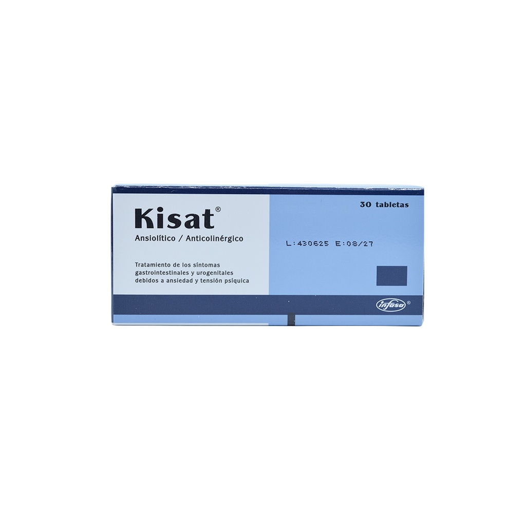 KISAT DE 30 TABLETAS INDUSTRIA FARMACEUTICA, S.A.