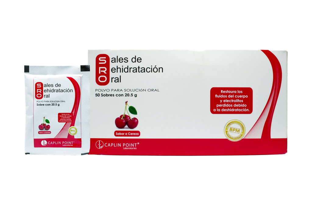 Sales de Rehidratacion Oral - 20.5GM (Sabor Cereza) Caplin Point Laboratories