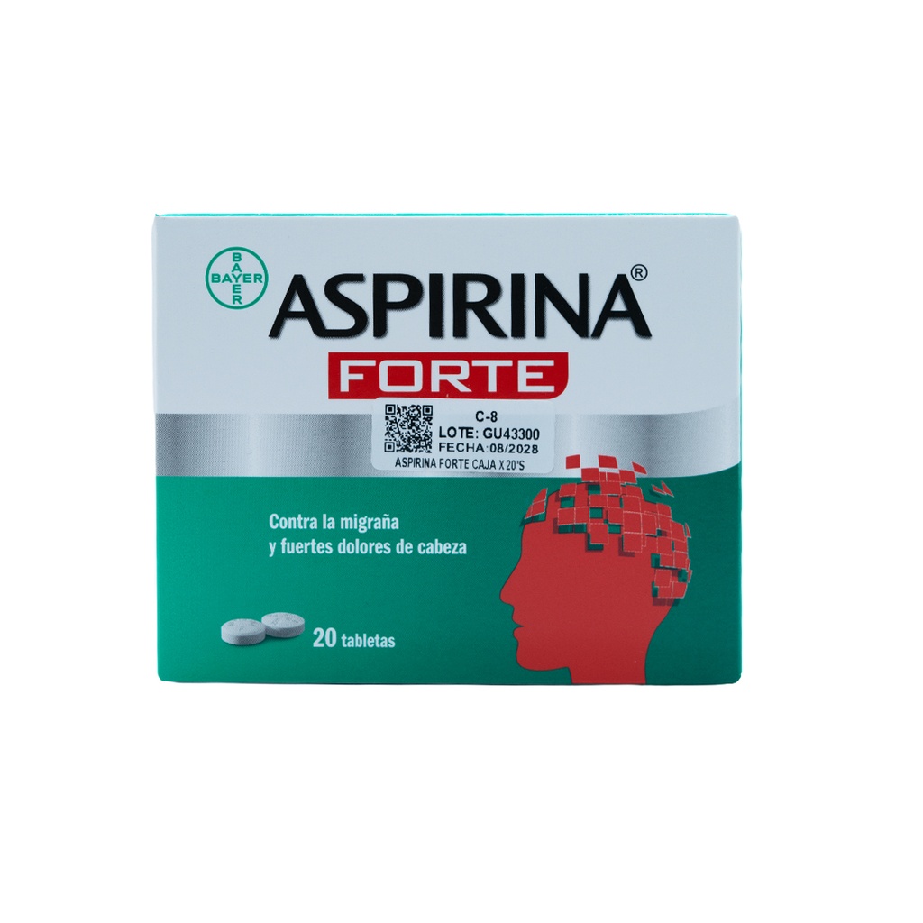 ASPIRINA FORTE CAJA X 20'S BAYER OTC