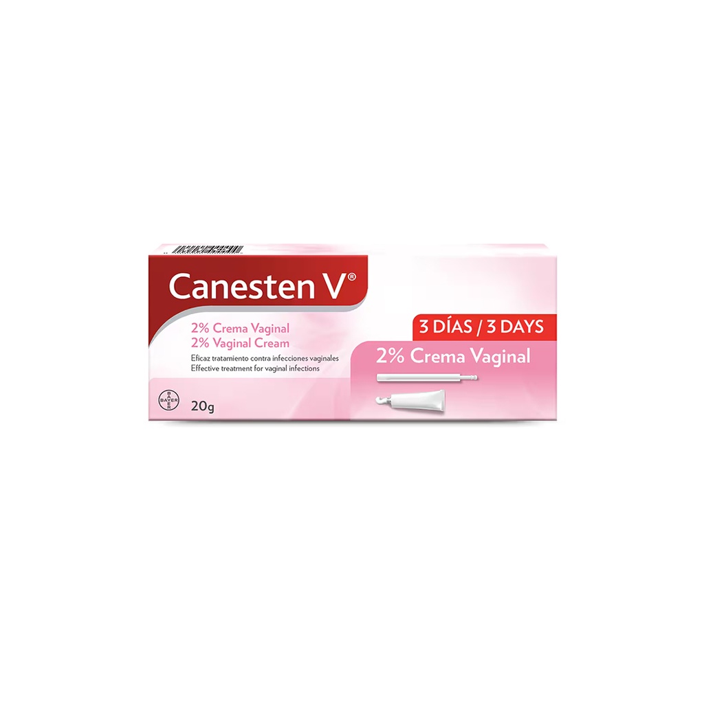 CANESTEN "V" 2% TRATAMIENTO 3 DIAS 20GRS. BAYER OTC