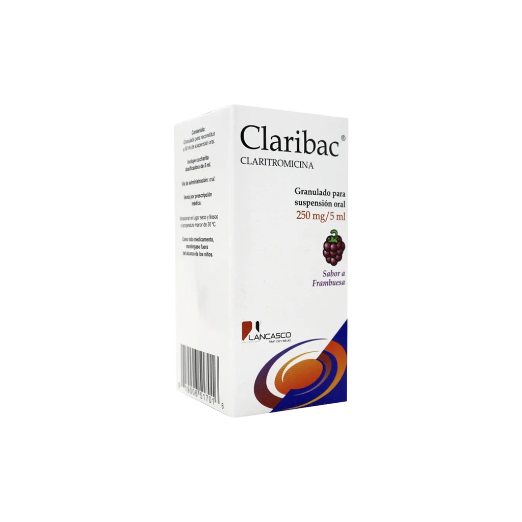 CLARIBAC 250MG SUSP FCO. 50 CC Lancasco