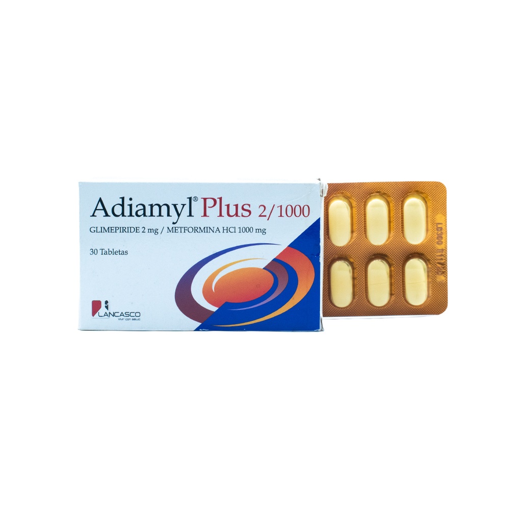 ADIAMYL PLUS 2/1000 CAJA X30 TAB Lancasco