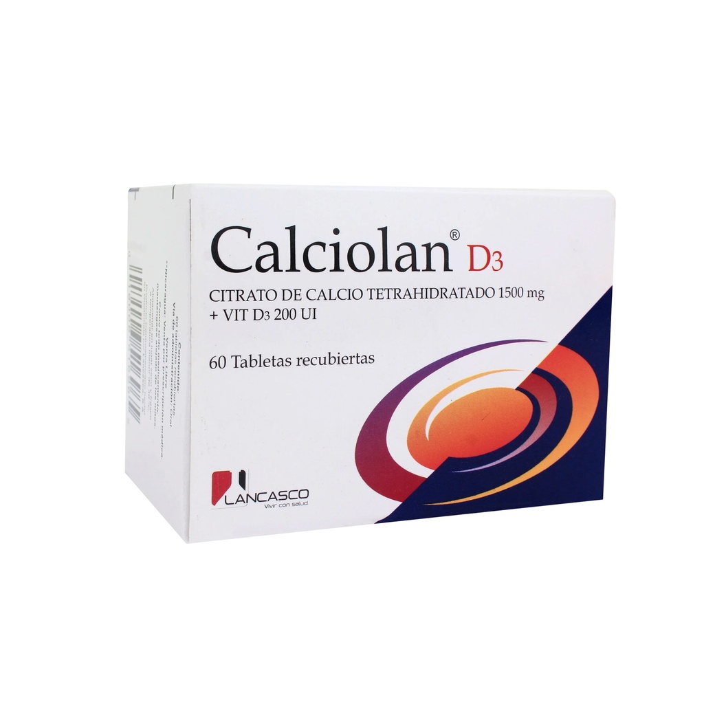 CALCIOLAN + D3 1500MG/200UI 60 TABLETA Lancasco