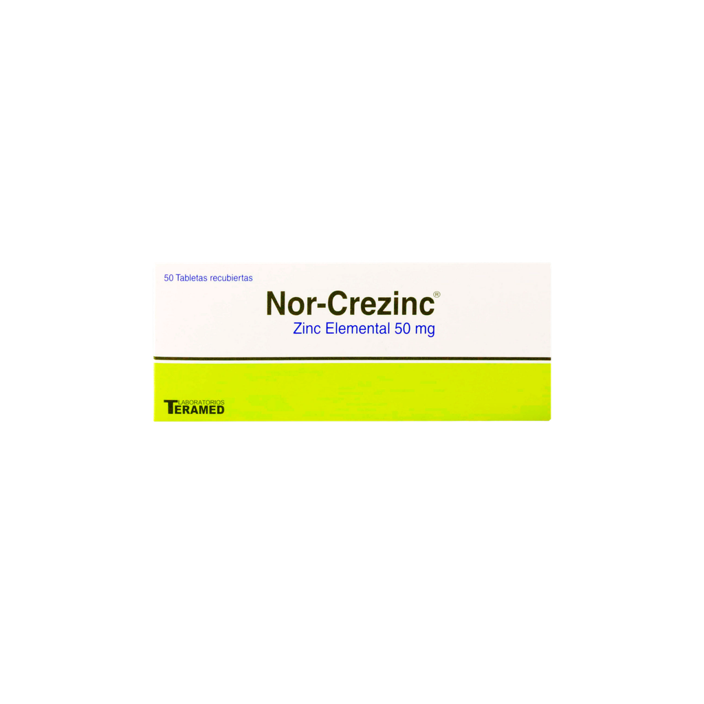 NOR CREZINC TABLETAS X 50 Teramed