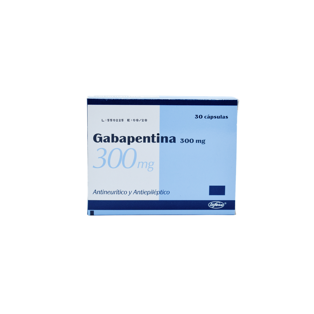 Gabapentina 300mg. Capsula INDUSTRIA FARMACEUTICA, S.A.