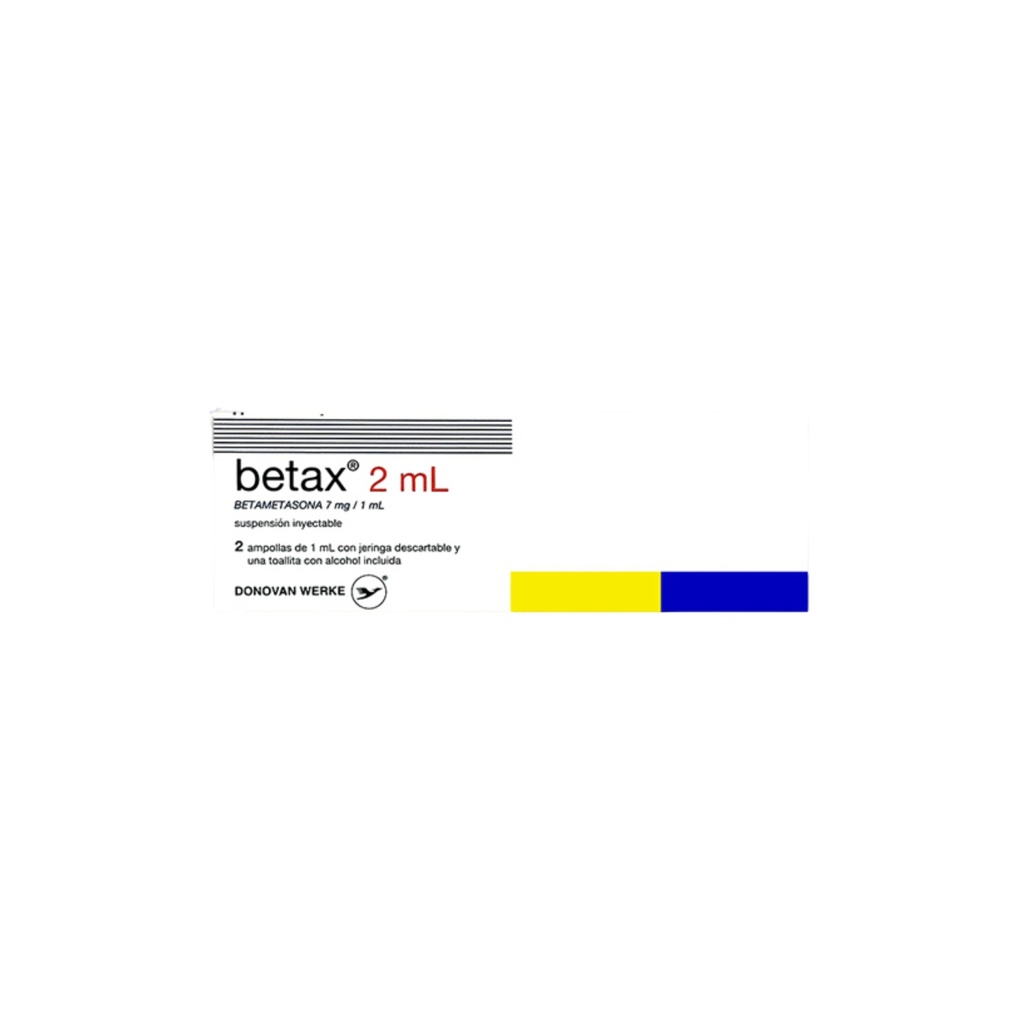BETAX 2ML VIAL INYECTABLE (2 AMP X 1 ML) Donovan Werke