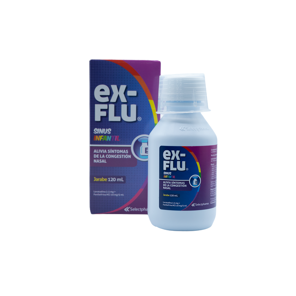 EX-FLU SINUS Infantil Jarabe 2.5mg / 10mg / 5 ml Fco 120 ml SelectPharma