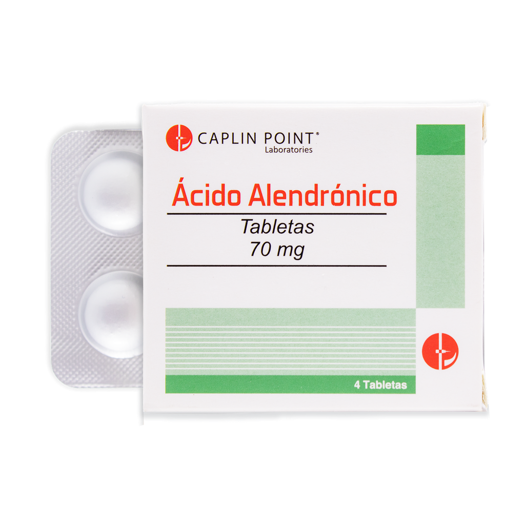 Acido Alendronico 70mg x 4 tabletas Caplin Point Laboratories