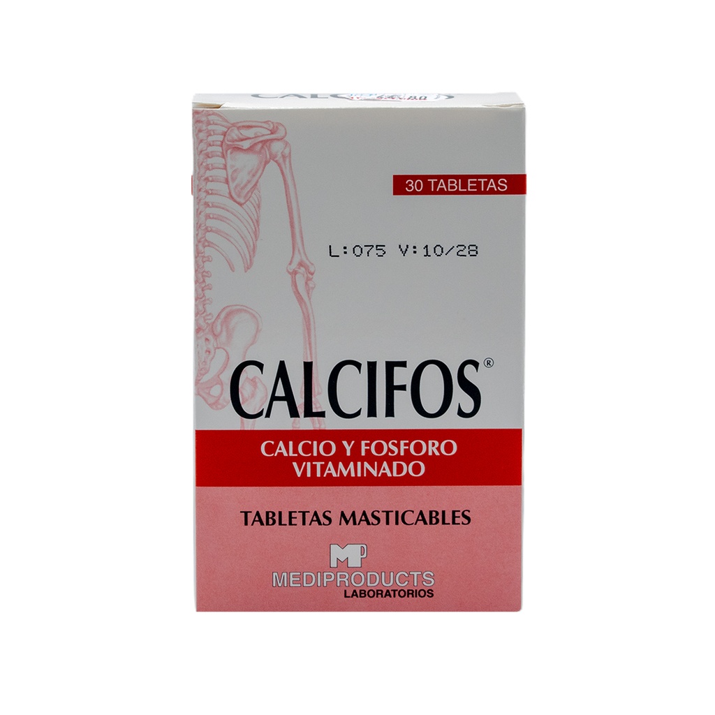Calcifos Tabletas  Caja x 30 Mediproducts, S.A.