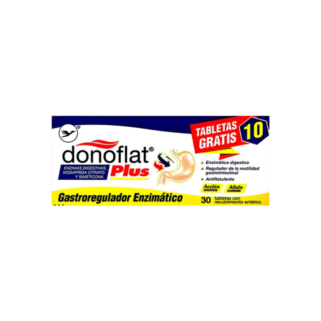 DONOFLAT PLUS X 30 TABLETAS  + 10 GRATIS Donovan Werke