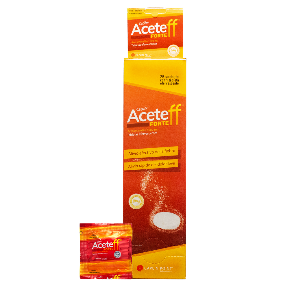 ACETEFF FORTE 1000mg Tab efervescente Caplin Point Laboratories