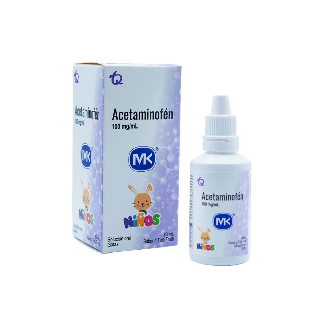 Acetaminofen MK Gotas Pediatricas 100mg 30ml MCKESSON