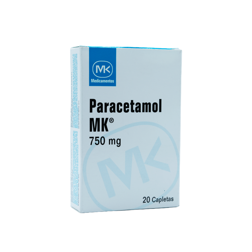 Paracetamol MK 750mg Caja x 20 Caplets MCKESSON