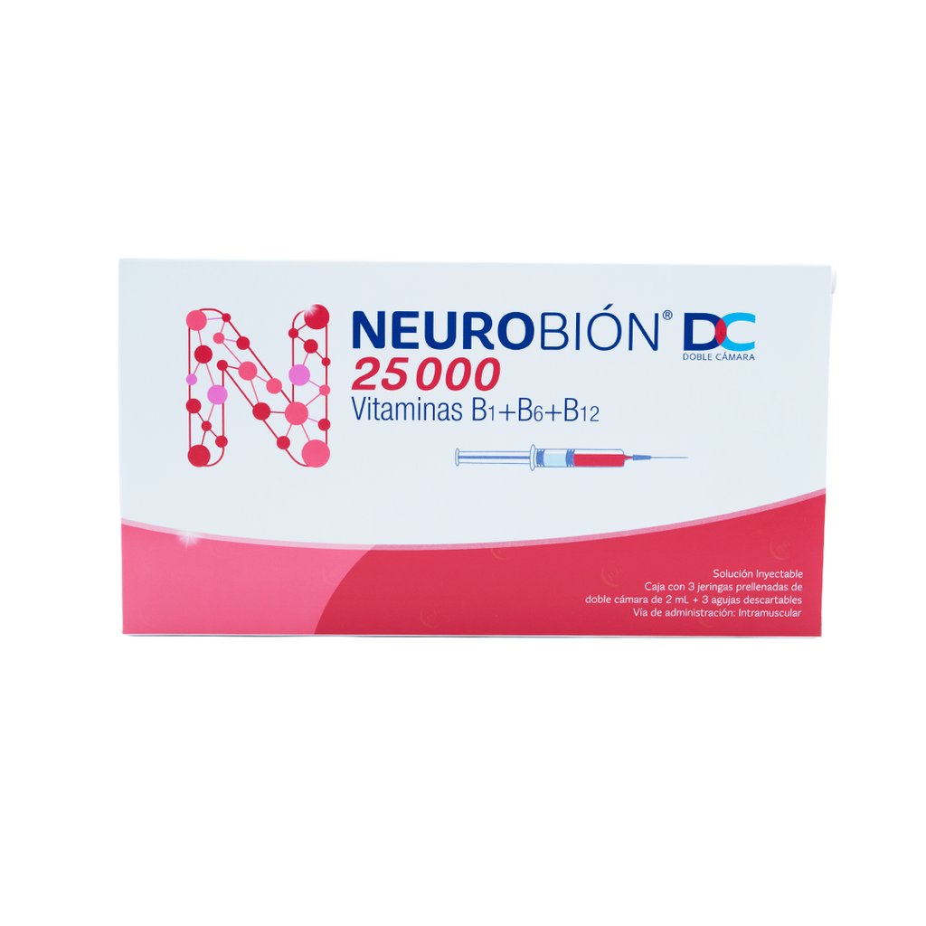 Neurobion Dc 25,000 Tripack Solucion Inyectable Merck