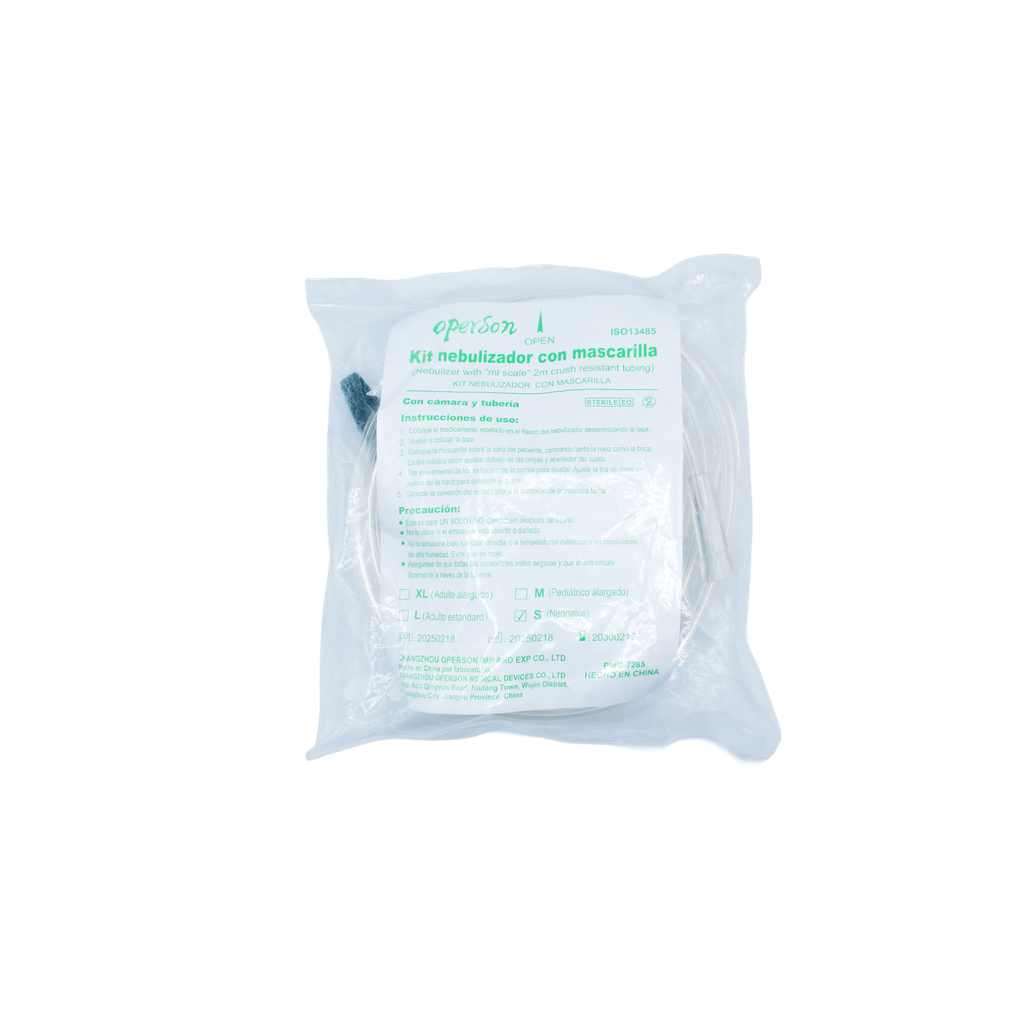 KIT PARA NEBULIZAR TALLA "S" Operson