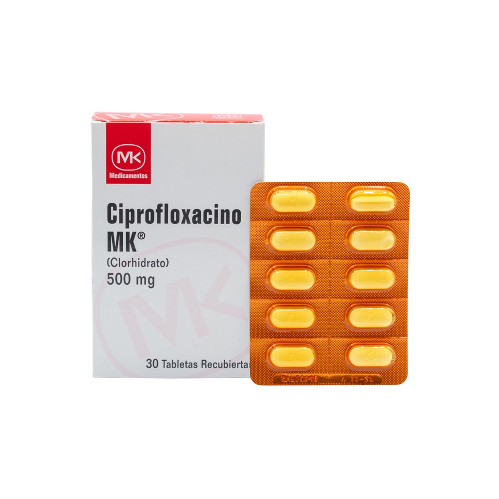 CIPROFLOXACINA 500MG X 1 Tab. MCKESSON (Caja de 30)