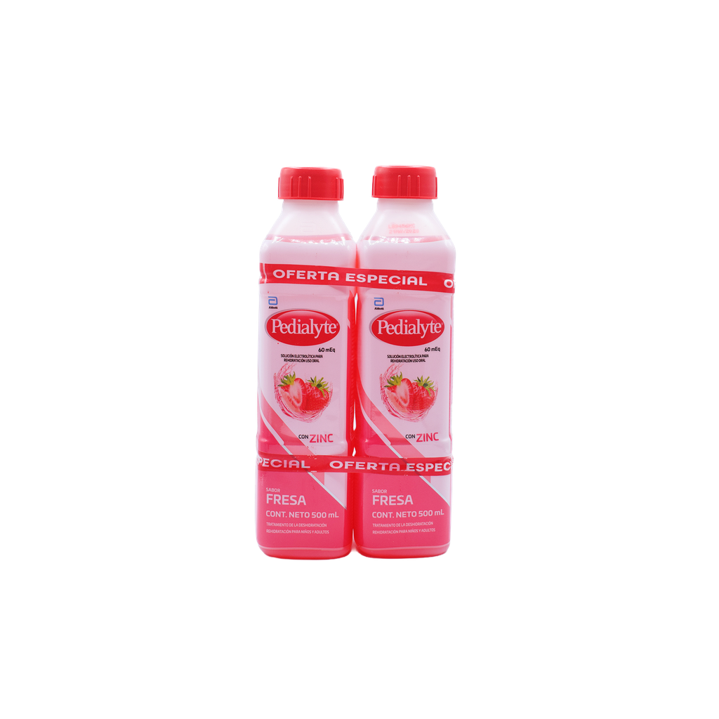 Pedialyte Duo Pack Fresa 60 + Zinc ABBOTT PEDIALYTE