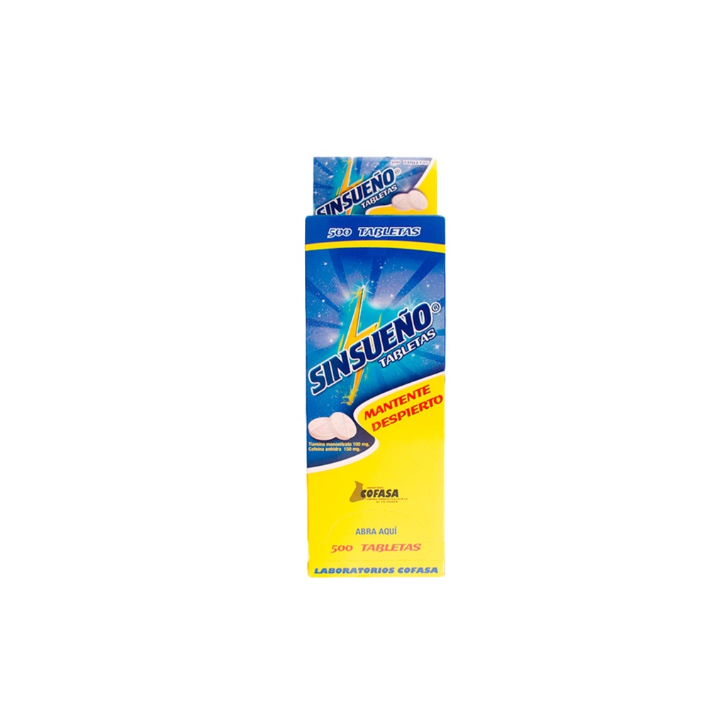 SIN SUEÑO X 1 Tab. (Dispensador x  500 TABS) COFASA