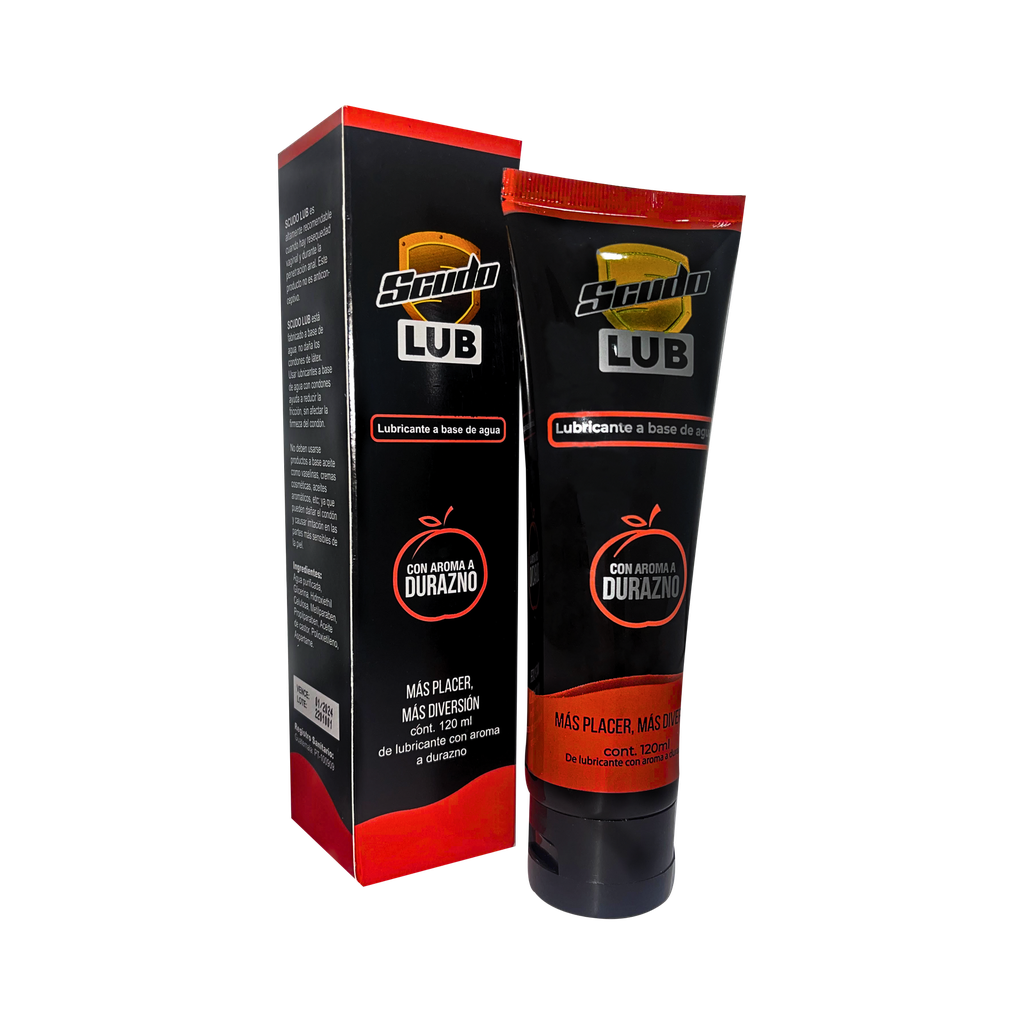 LUBRICANTE SCUDO CON AROMA A DURAZNO TUBO X 120 ML SCUDO