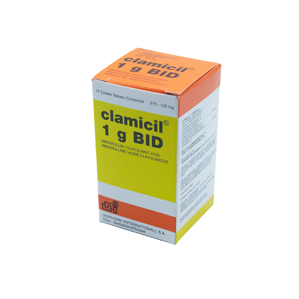 CLAMICIL BID TABLETAS 1G X 14 UNIPHARM