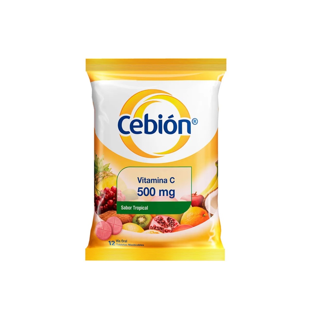 CEBION MASTICABLE TROPICAL SOBRE X 12 P&G HEALTH