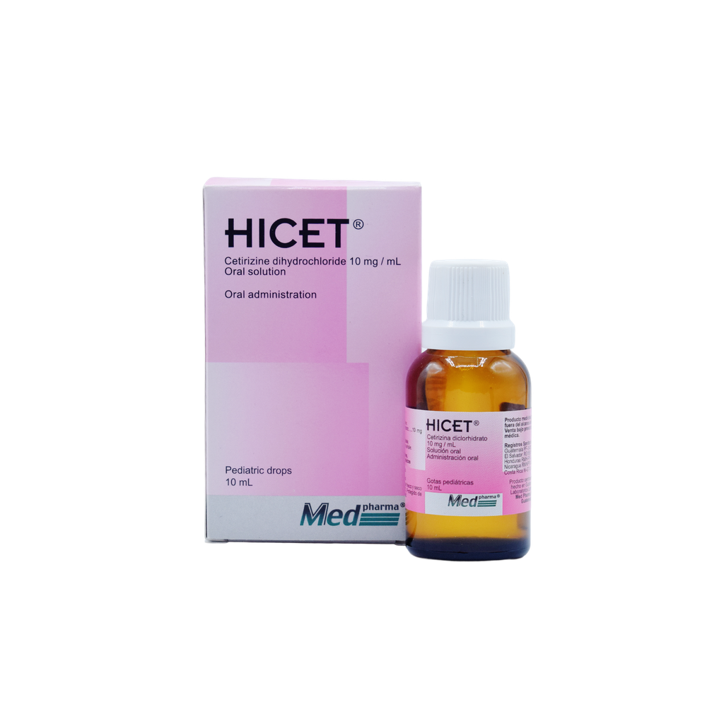 HICET GOTAS 10 ML  MEDPHARMA