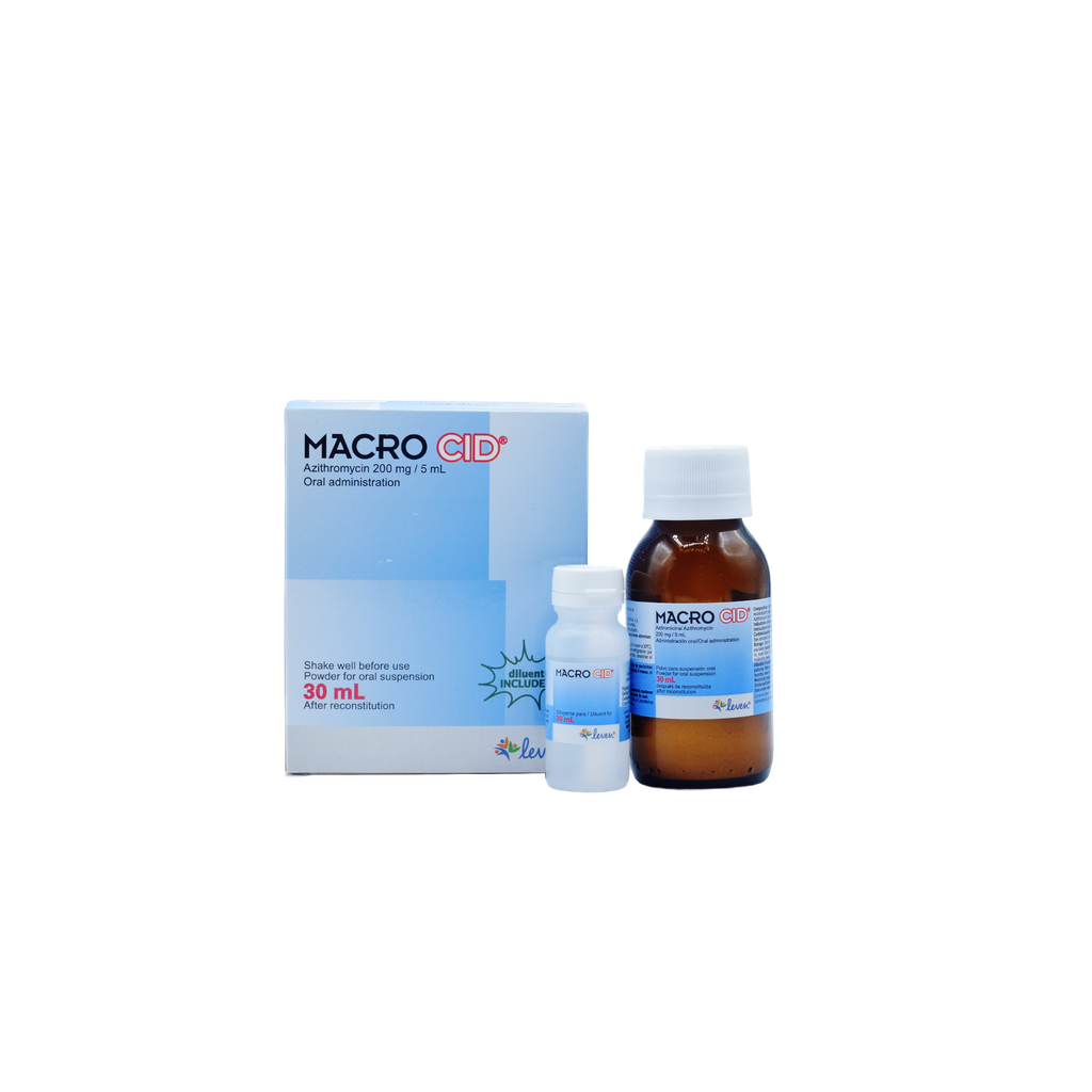 MACROCID SABOR FRAMBUESA 200 MG 5 ML 30 ML LEVEN