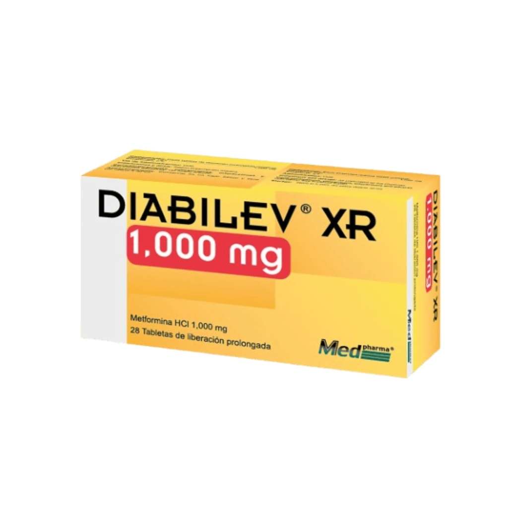 DIABILEV XR 1000 MG CAJA X 28 TABLETAS MEDPHARMA