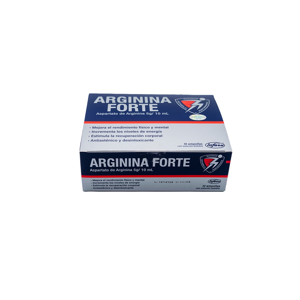 Arginina Forte 5G10Ml Caja x 10 Ampollas INDUSTRIA FARMACEUTICA, S.A.