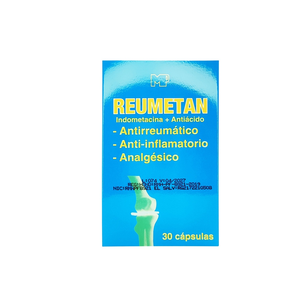 Reumetan Caja x 30 Caps. Mediproducts, S.A.