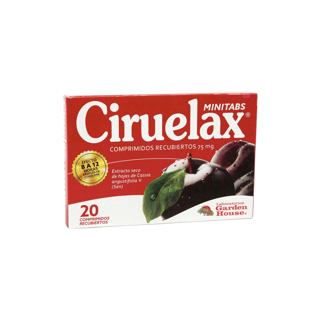 Ciruelax Minitab 75 Mg Caja x 20 Comprimidos GARDEN HOUSE-CONSUMO
