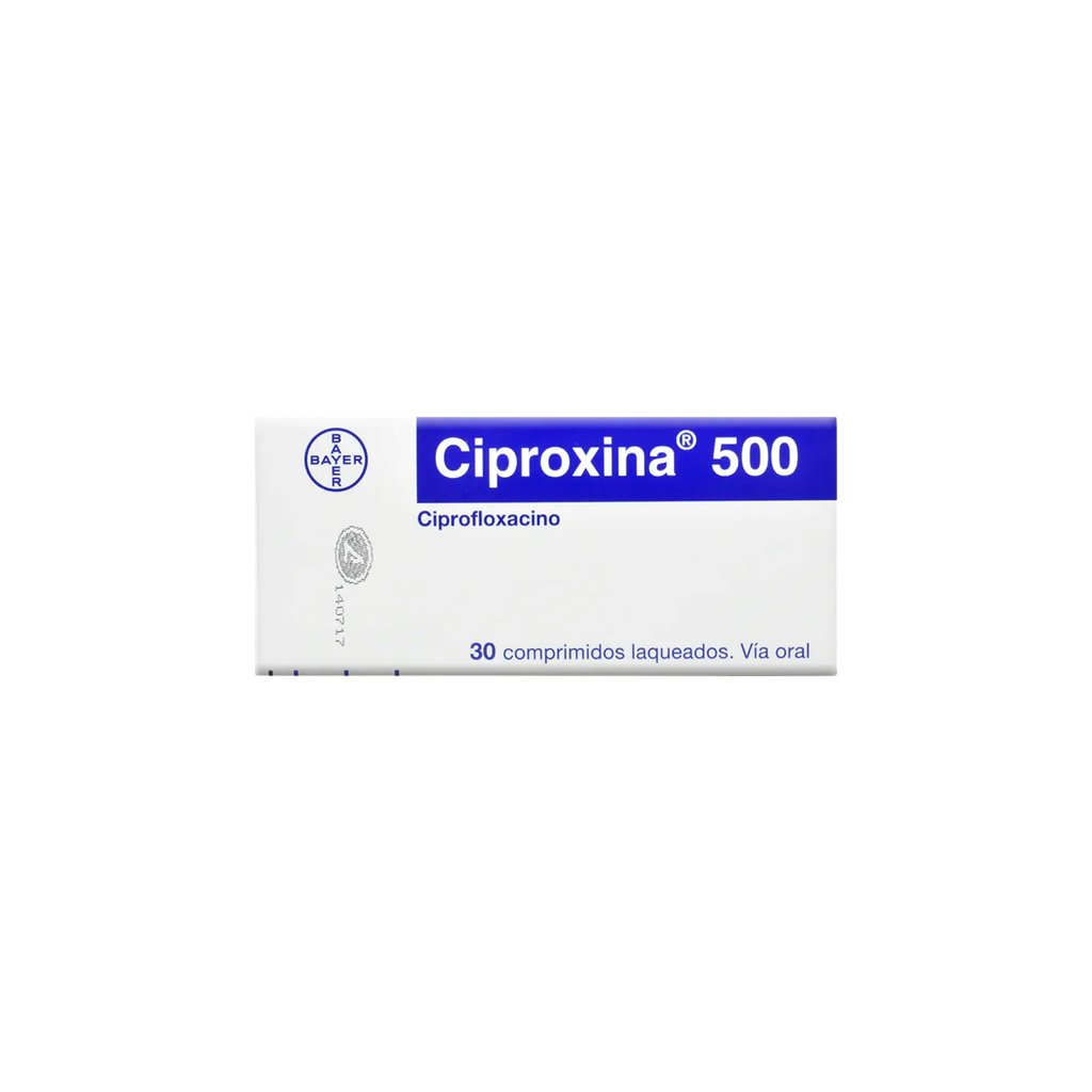 CIPROXINA 500mg x UNIDAD (CAJA DE 30 TABS) BAYERN SCHERING