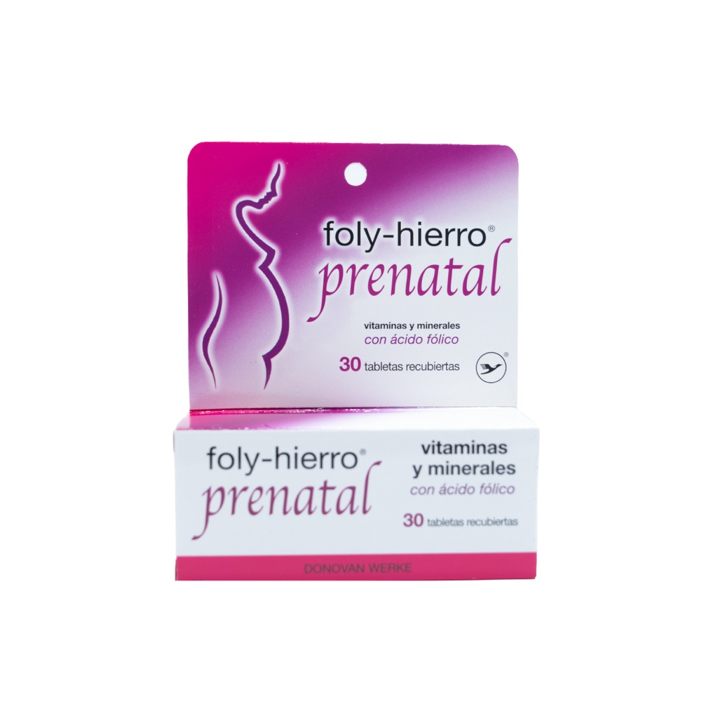 FOLY HIERRO PRENATAL CAJA X 30 TABLETAS Donovan Werke