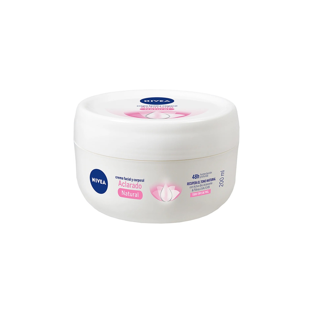 NIVEA BODY FACIAL Y CORPORAL ACLARADO NATURAL TARRO X 100ML BDF