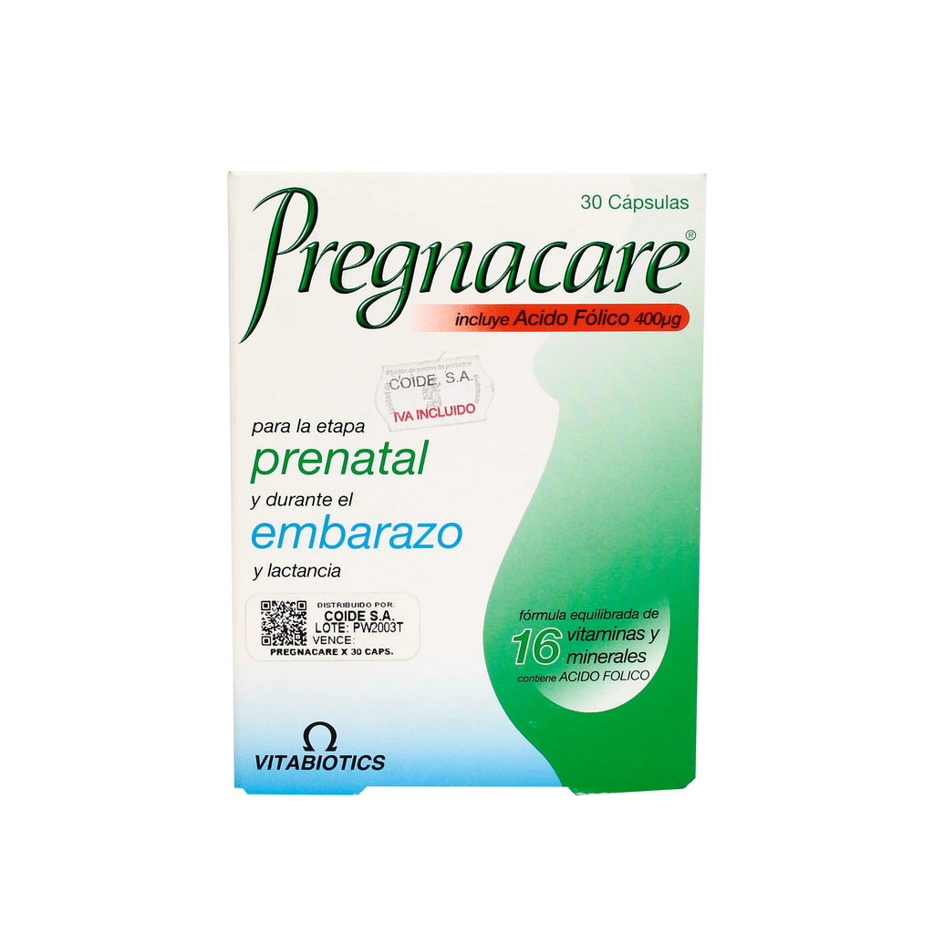 PREGNACARE CAJA X 30 CAPSULAS VITABIOTICS