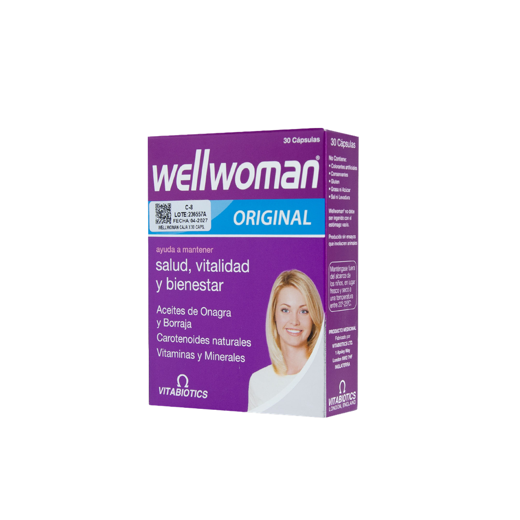 WELLWOMAN CAJA X 30 CAPS VITABIOTICS