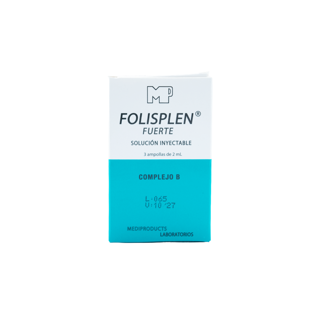 FOLISPLEN INYECTABLE X 3 AMP. Mediproducts, S.A.