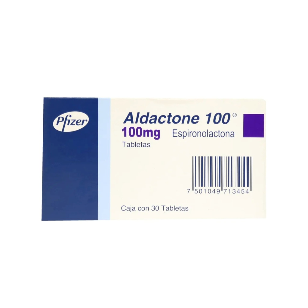 ALDACTONE 100 MG CAJA X 30 TABLETAS Pfizer