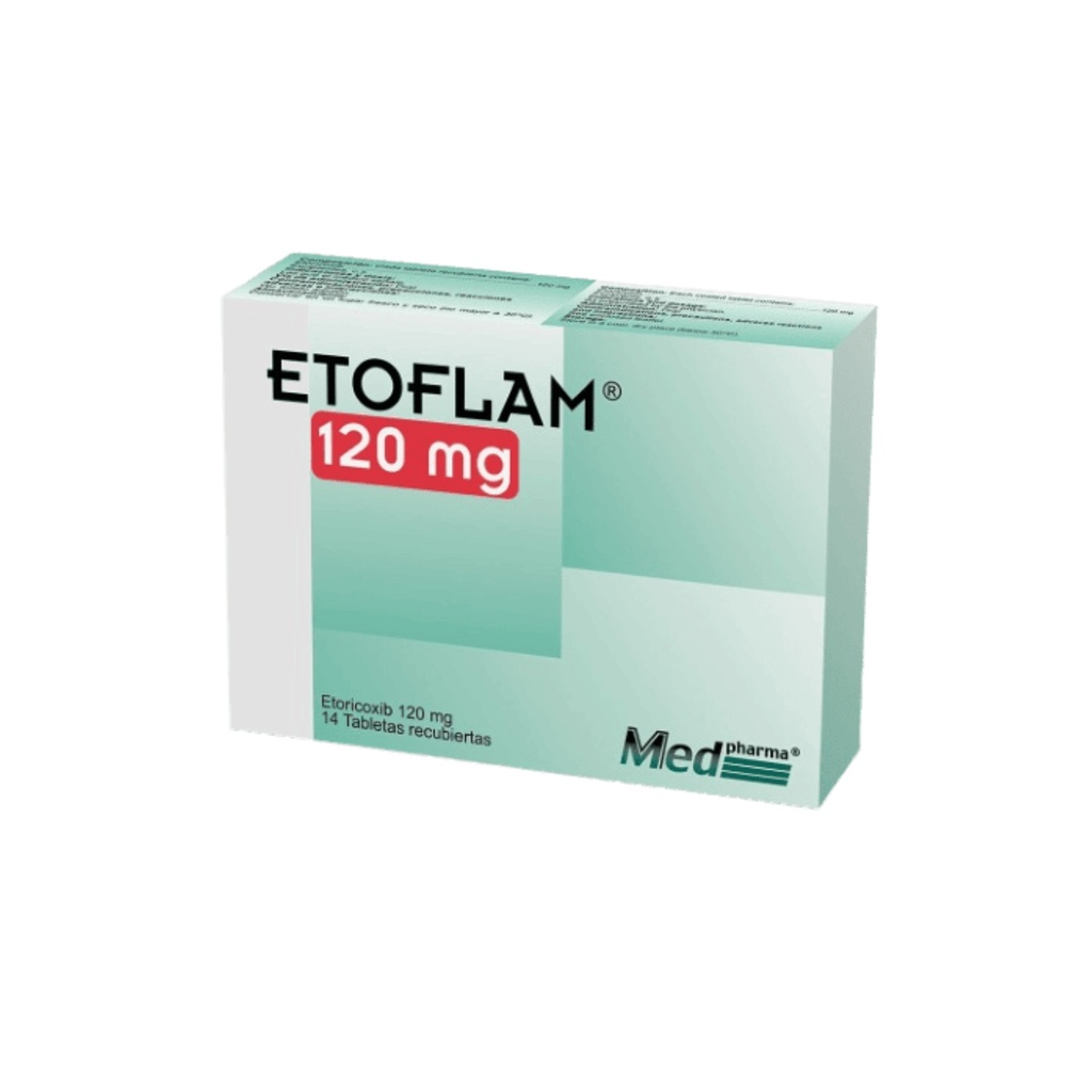 ETOFLAM 120 MG CAJA X 14 TABLETAS MEDPHARMA