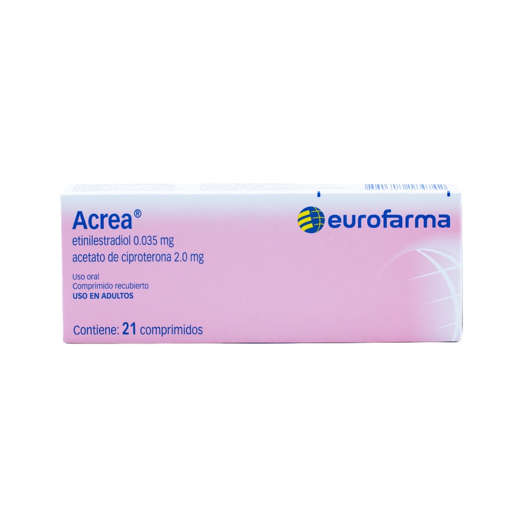 ACREA 0.35/2MG CAJA X 21 COMPRIMIDOS Eurofarma