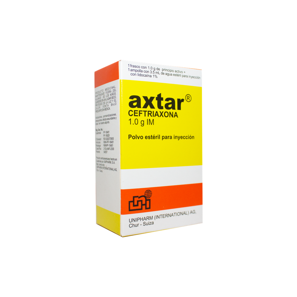 AXTAR 1 GR IM/ESTERIL X 1 DOSIS UNIPHARMA HOS