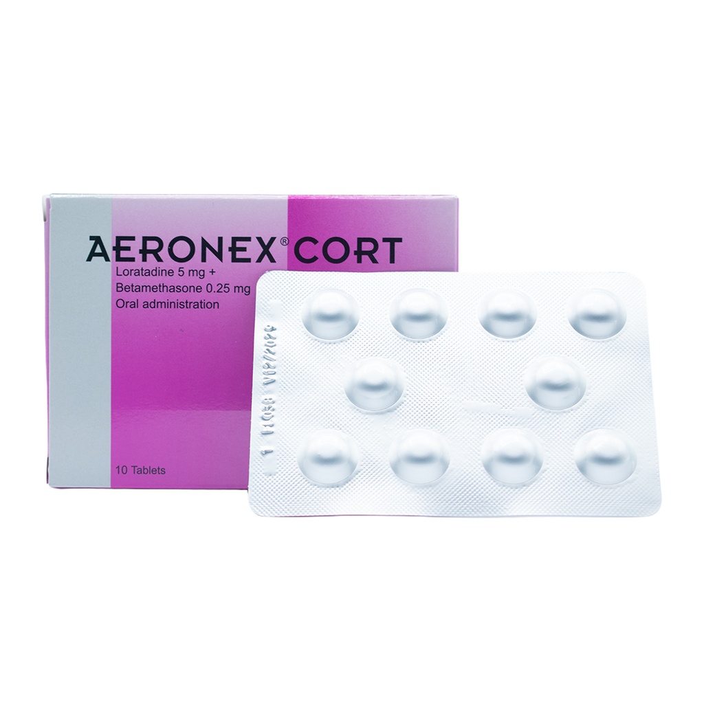 AERONEX CORT 5MG/0.25MG/5ML CAJA X 10 COMPRIMIDOS  MEDPHARMA