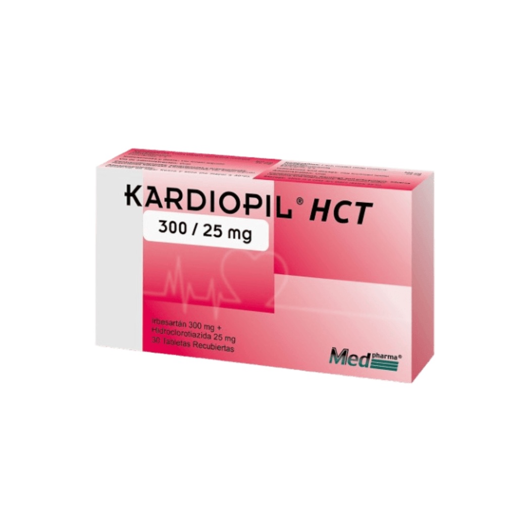 KARDIOPIL HCT 300MG/25MG CAJA X 30 TABLETAS MEDPHARMA