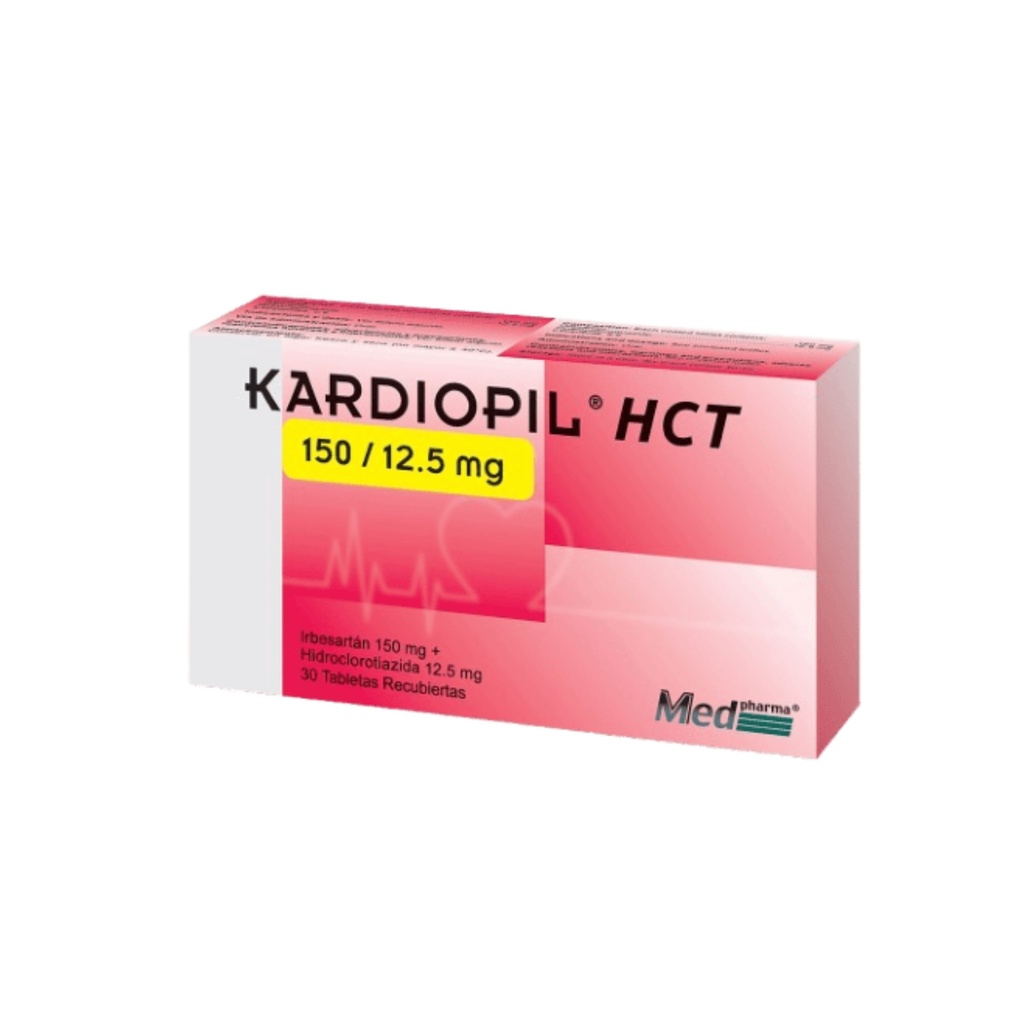 KARDIOPIL HCT 150MG/12.5MG CAJA X 30 TABLETAS MEDPHARMA